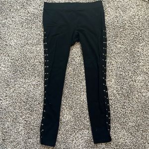 Lace up leggings
